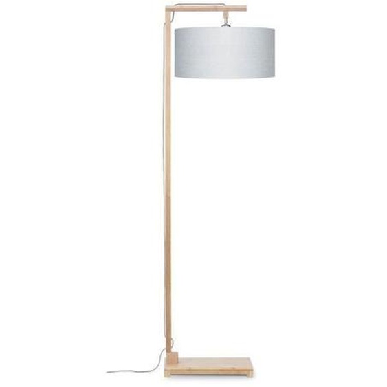 Lampadaire - HIMALAYA - Modèle gris - Abat-jour en tissu - E27 - Design contemporain