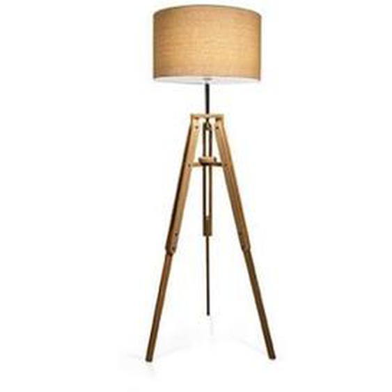 Lampadaire - IDEAL LUX - KLIMT - Bois - Tissu - E27 - 175 cm