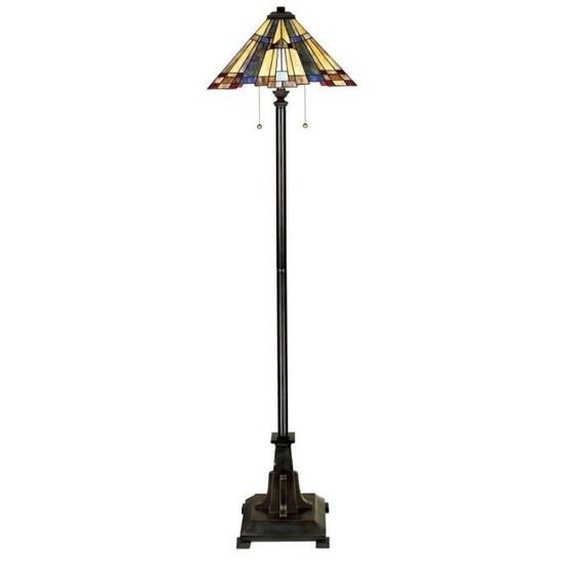 Lampadaire - Inglenook - Bronze - Verre - Vintage