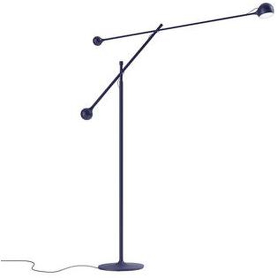 Lampadaire Ixa LED métal bleu / Orientable - Artemide