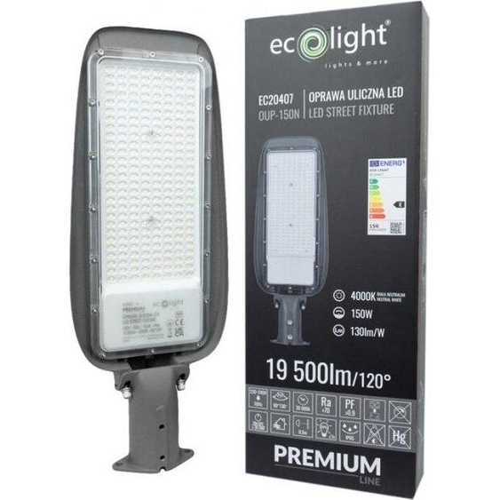 Lampadaire lanterne 150W 4000K 130lm/W IP65 Ecolight EC20407