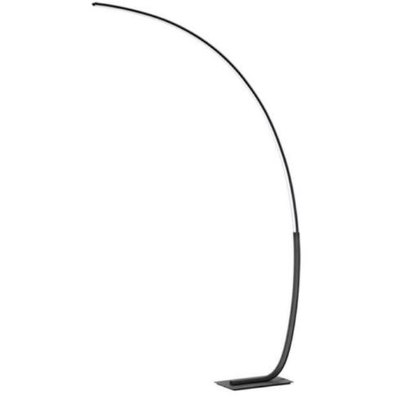 Lampadaire LED KEEP avec structure en métal en noir 97x200 cm