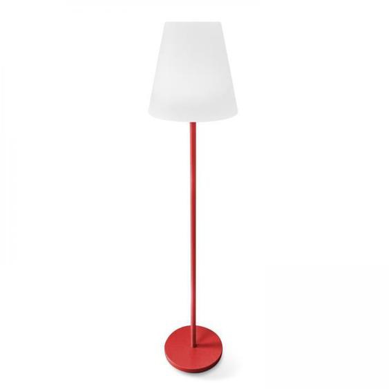 Lampadaire LED - OVIALA - Rouge - Contemporain - Design - Batterie - LED