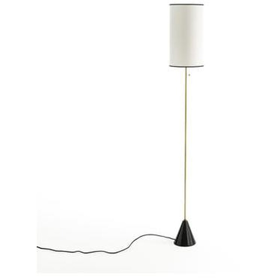 Lampadaire marbre et métal fer laiton Sophonie