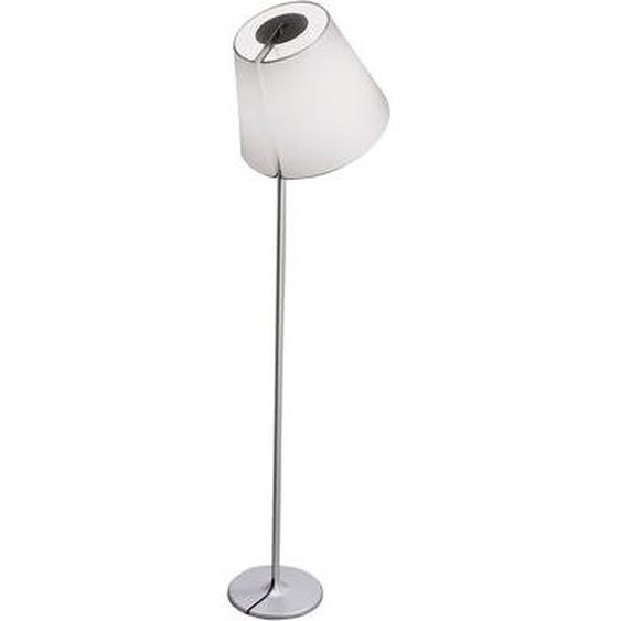 Lampadaire Melampo Mega métal tissu gris / H 217 cm - Artemide