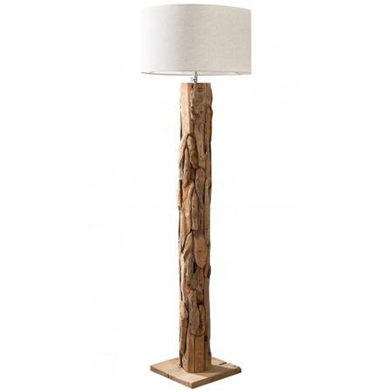 Lampadaire moderne bois flotté de teck - Gus