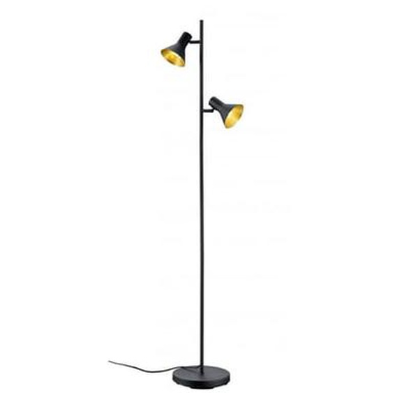 Lampadaire Nina noir et or
