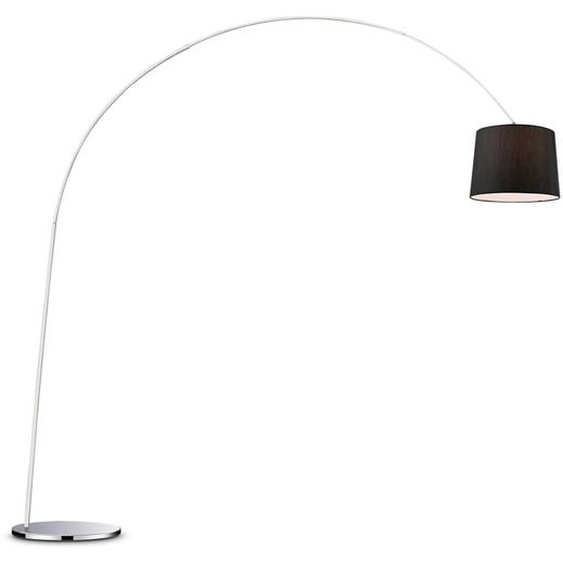 Lampadaire noir DORSALE 1 ampoule en métal