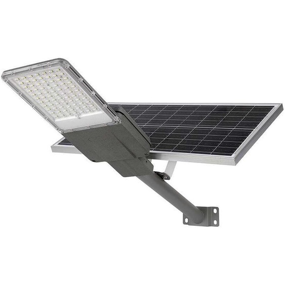 Lampadaire solaire LED V-TAC 40W IP65 15111ST froid 2500lm télécommande