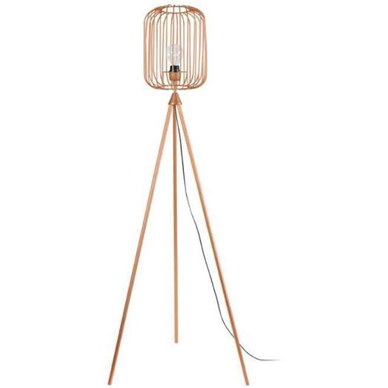 Lampadaire - SORANO - Vintage - Acier Cuivre - H157cm - E27 - 1 lumière