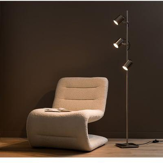 Lampadaire spots finition nickel satiné, Girevole