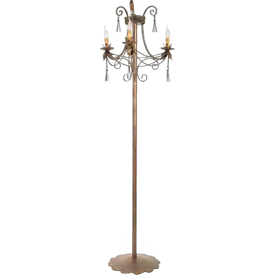 Lampadaire Stand Lampe de luxe Lampes Lampe or Art 170 cm