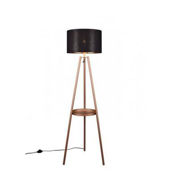 Lampadaire trois pieds design avec abat-jour tissu
