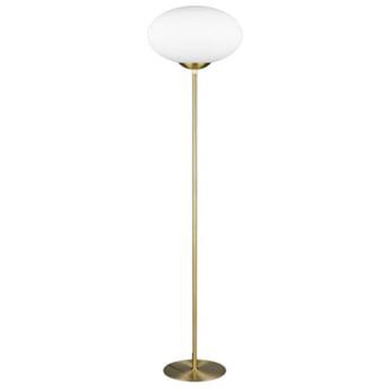 Lampadaire vintage verre et métal Fomento
