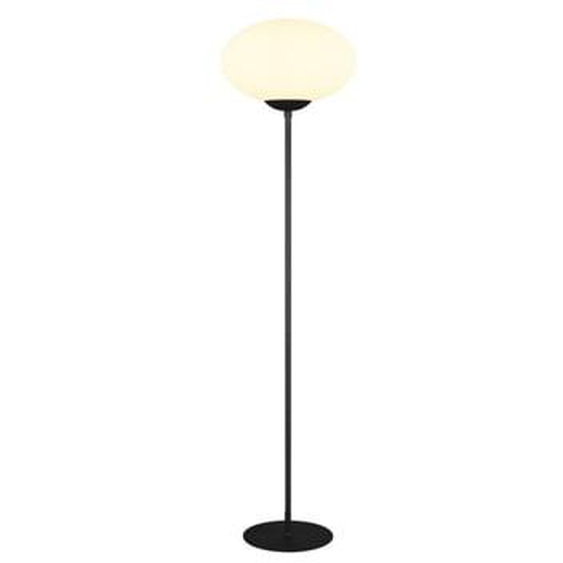 Lampadaire vintage verre et métal Fomento