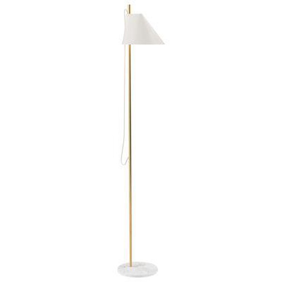 Lampadaire Yuh métal pierre blanc LED / Base marbre - Orientable - Louis Poulsen
