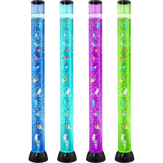 Lampe à bulles 16 couleurs 120 cm Lampe aquarium sensorielle pour soulager et apaiser
