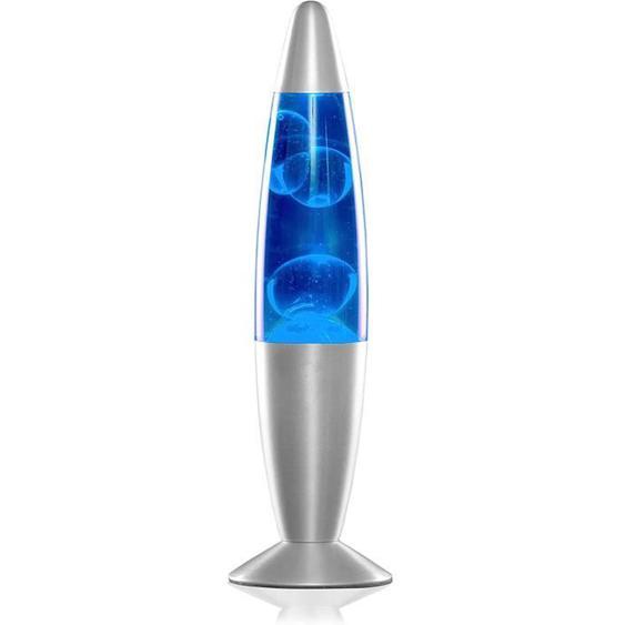 Lampe à Lave Fusée - Lampe Magma - Lampe Décorative 2 Ampoules R39 incluses Bleu