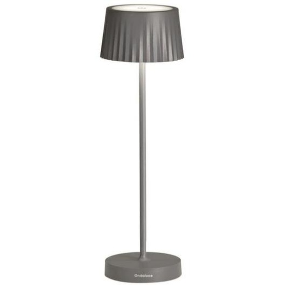 Lampe à poser LED 3W sans fil rechargeable USB tactile MACAO Anthracite