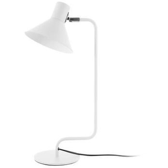 Lampe à poser métal Leitmotiv Office Curved - blanc - 50,5x21,5x150 cm