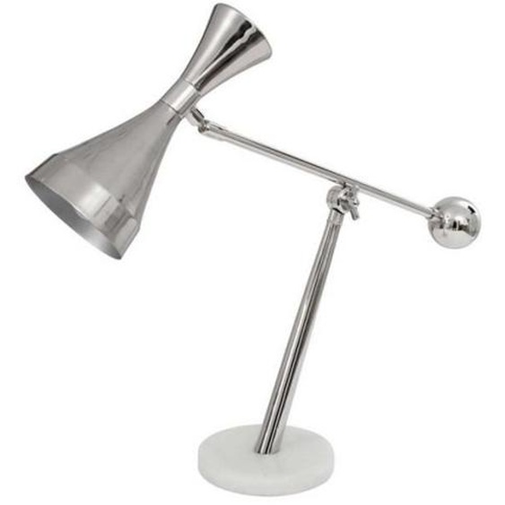 Lampe à Poser - PARIS PRIX - adiba - 65cm - Argent - Style Industriel - 25W