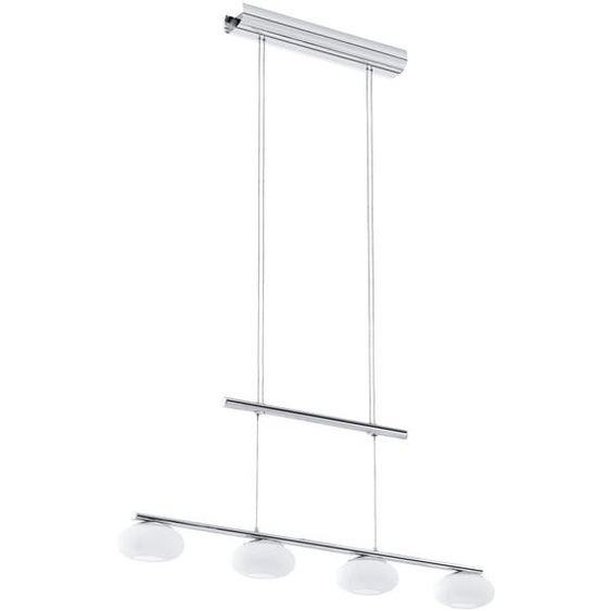 Lampe à suspendre LED 4-pl. chrome opale-mattaleandro 1