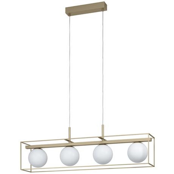 Lampe à suspendre Vallaspra 4 flammes champagne, blanc Eglo 97793