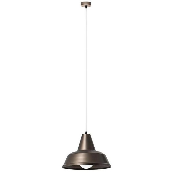 Lampe À Suspension Uma Couleur Bronze - Design Industriel En Métal, Raccordement E27, 75W, Ip20, Idéale Pour Éclairage Intérieur - Groupe Rossini