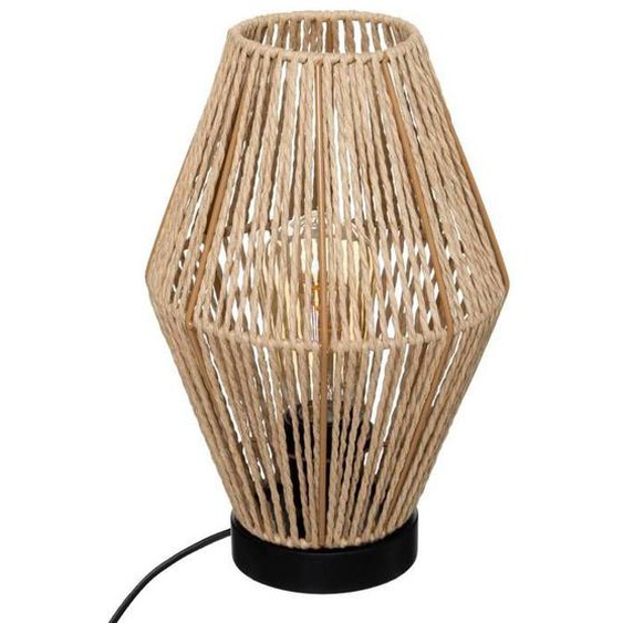 Lampe Aissa - métal & papier H32 cm - Beige - Atmosphera createur dinterieur
