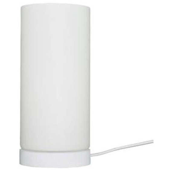 Lampe Basic verre blanc diam 9,5cm Ht 20cm 40W E14