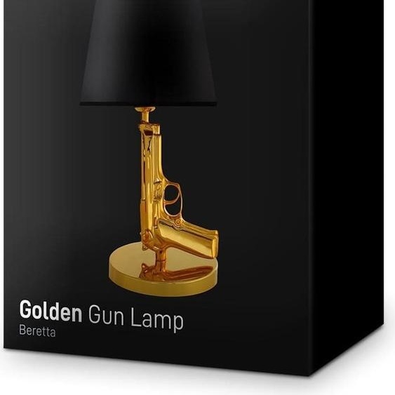 Lampe Beretta Gold Pistol - Réplique du film JAMES BOND 007 - Lampe de bureau