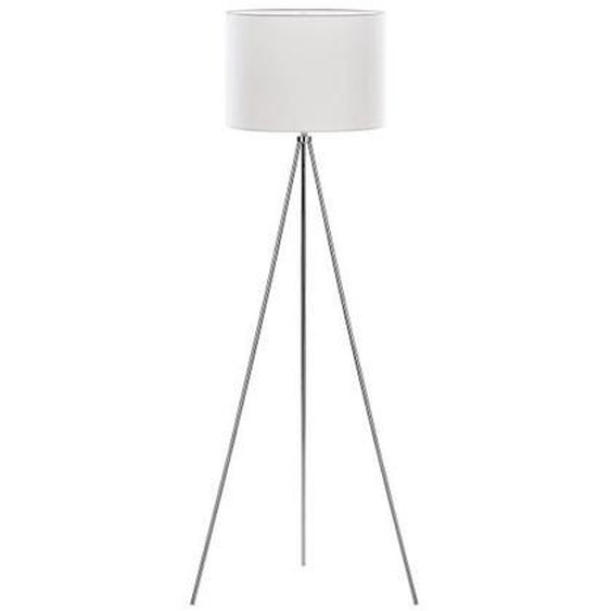 Lampe blanche et chromée à trépied VISTULA