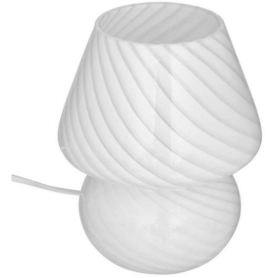 Lampe champignon Cara H18cm blanc - Atmosphera createur dinterieur