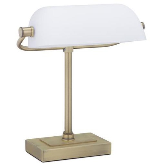 Lampe de banquier avec abat-jour blanc - 10039589-0