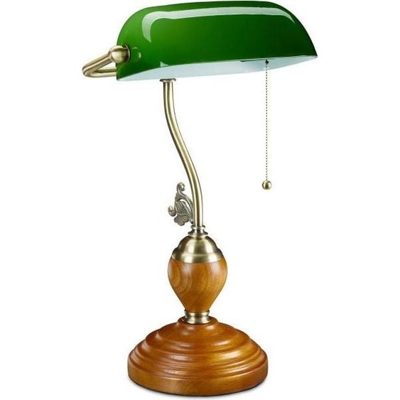 Lampe de banquier avec interrupteur à tirette