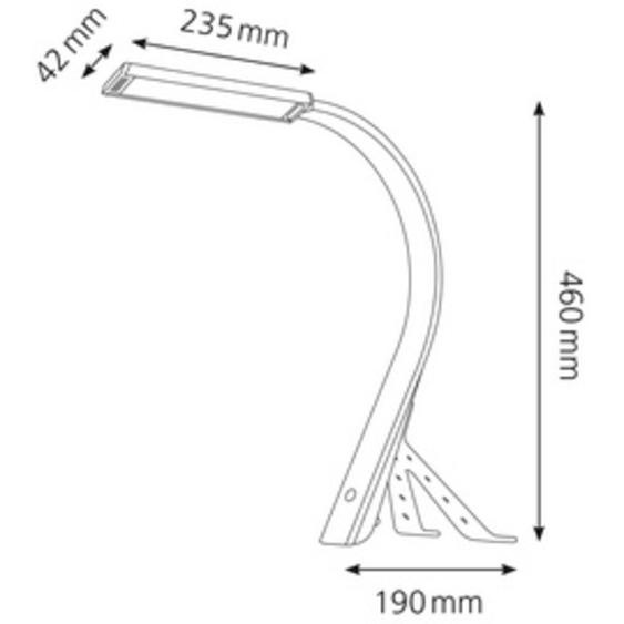 Lampe de bureau à LED Swing, noir