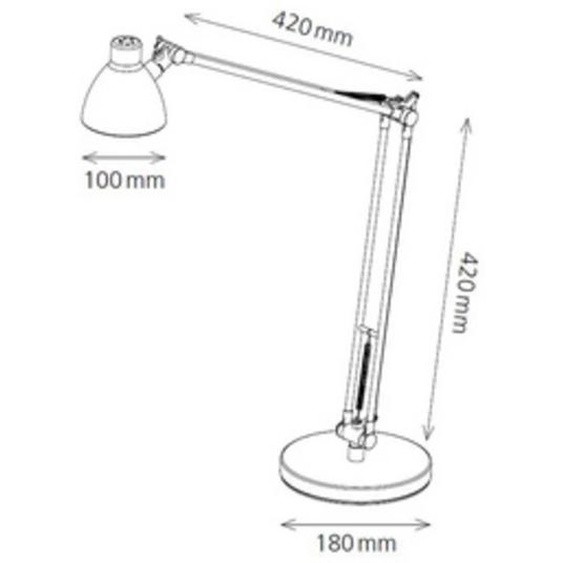 Lampe de bureau à LED Valencia, noir
