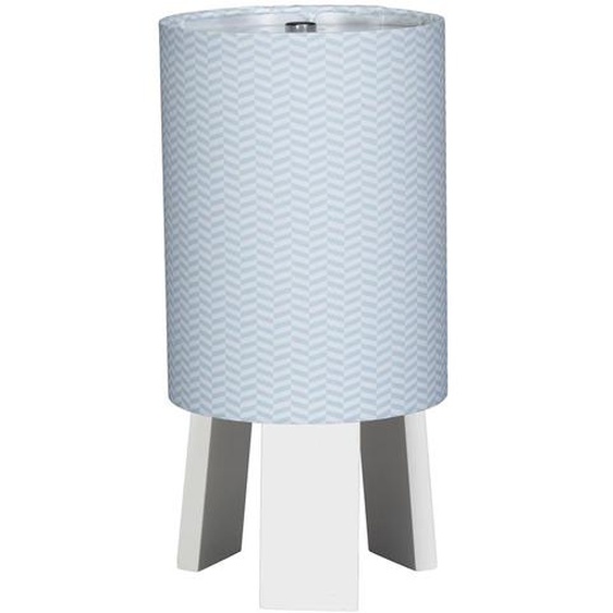 Lampe De Chevet Avec Pied En Coton Bleu