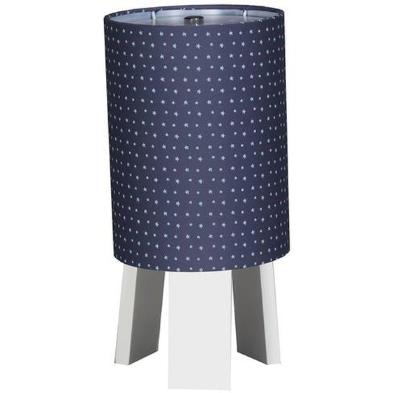 Lampe De Chevet Avec Pied En Coton Bleu