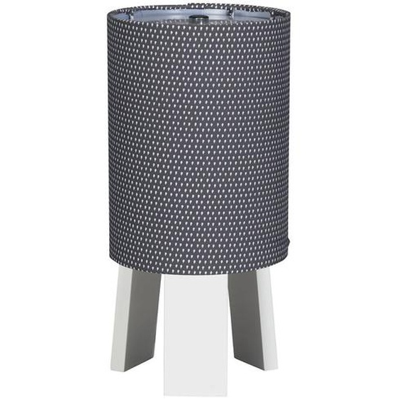 Lampe De Chevet Avec Pied En Coton Gris