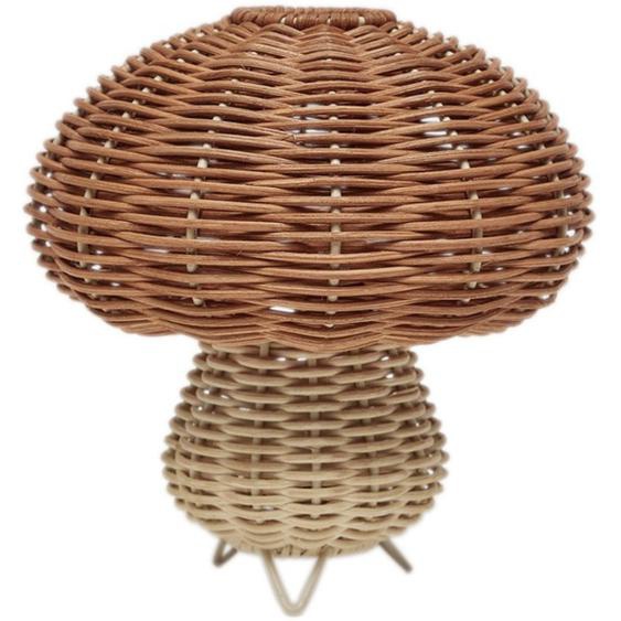 Lampe De Chevet En Rotin Beige, Marron