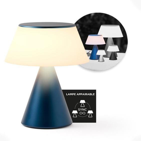 Lampe de chevet LED LUMA L,Grande lampe de table sans fil tactile avec variateur dintensité et synchronisation multi lampes