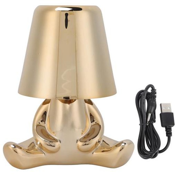 Lampe de chevet rechargeable par USB, 3 couleurs de lumière, intensité variable, commande tactile