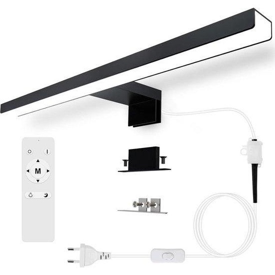 Lampe de salle de bain 40 cm, 12 W, intensité variable, IP44, aluminium, 1 200 lumens