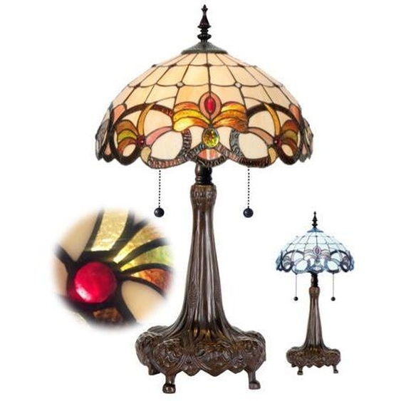 Lampe de salon Tiffany Mega collection CASIOPEA Ø40*85
