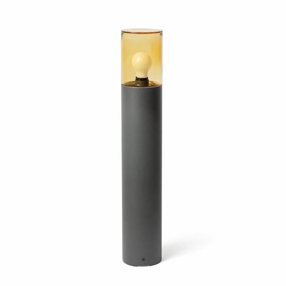Lampe de socle gris foncé avec verre brun H700 KILA 71751