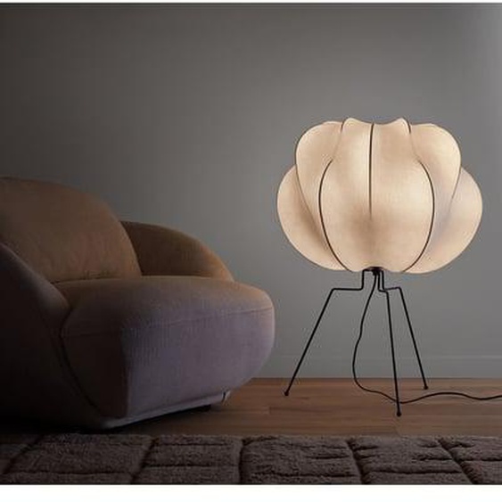 Lampe de sol en métal fer et résine, Oï