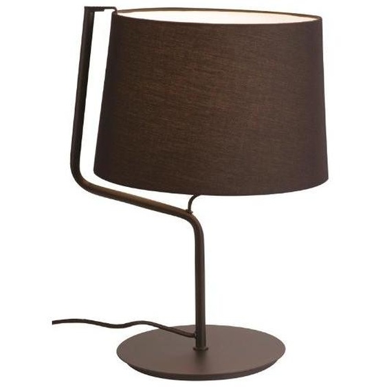 Lampe de table avec abat-jour CHICAGO, noir, 1xE27x20W, tissu, dimensions : 46x32x30 cm, IP20, Maxlight