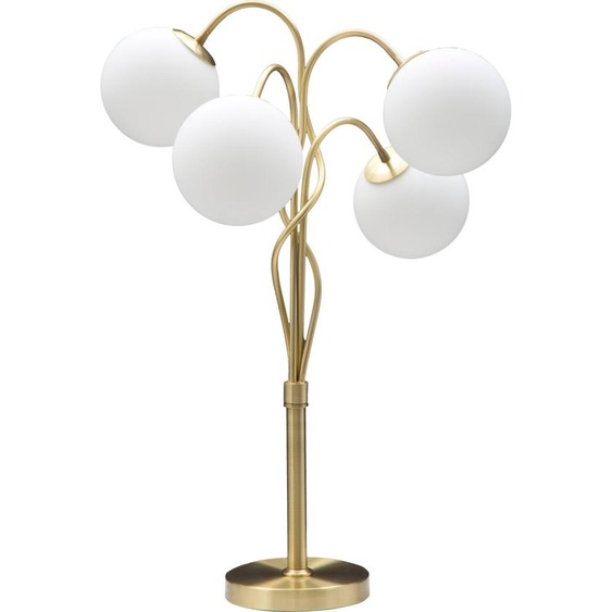 Lampe de table avec pied en métal et boules en verre dépoli Glamy 4T