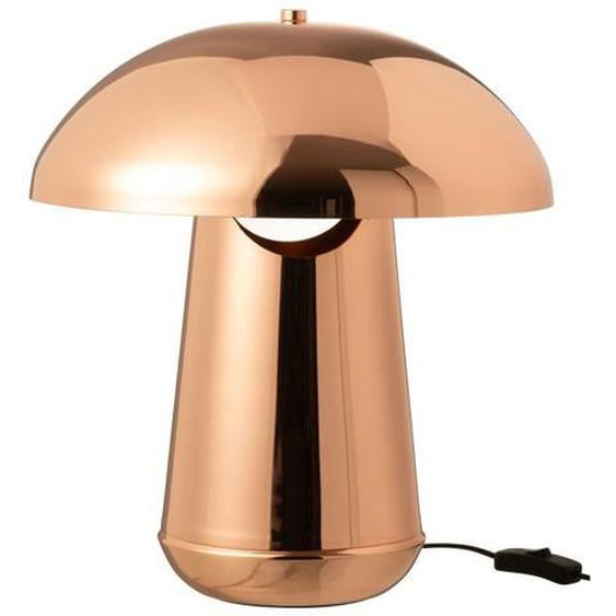 Lampe de table champignon 35x35x43 cm en métal cuivré
